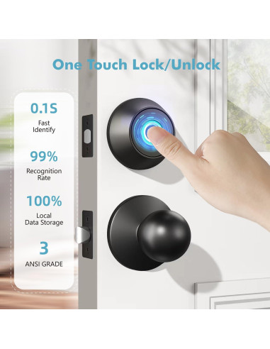 Cerradura Inteligente EUERTE DF01T Huella Dactilar Bluetooth