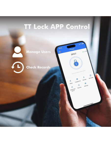Cerradura Inteligente EUERTE DF01T Huella Dactilar Bluetooth