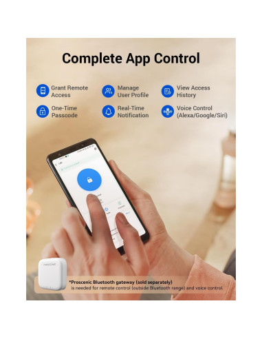 Cerradura Inteligente Proscenic L60 con Huella Dactilar