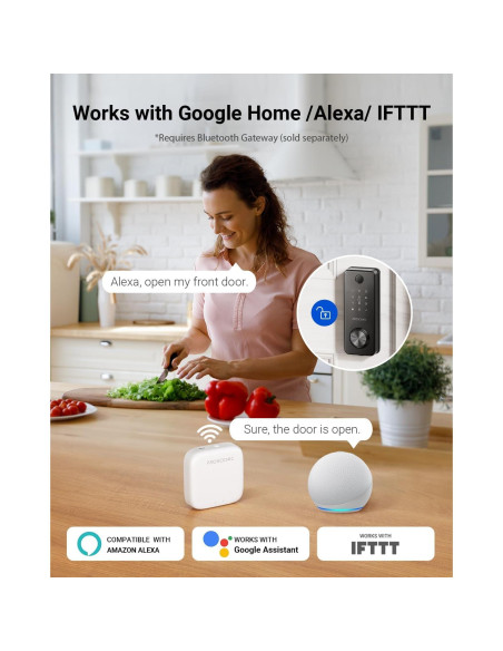 Cerradura Inteligente Proscenic L60 con Huella Dactilar