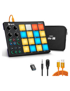 Controlador MIDI Synido TempoPAD 16 Pads Retroiluminados