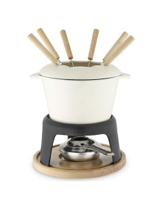 Juego de Fondue de Hierro Fundido Twine 21.5 cm con Soporte
