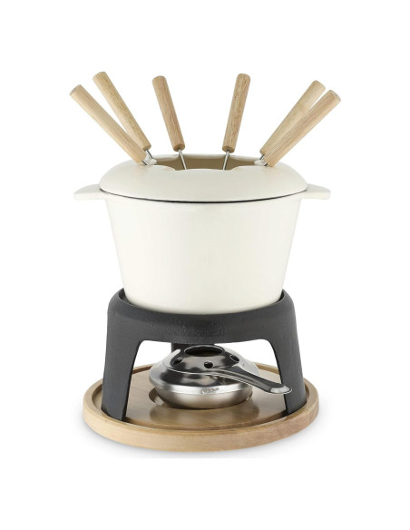 Juego de Fondue de Hierro Fundido Twine 21.5 cm con Soporte
