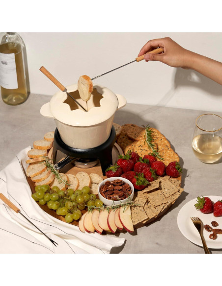 Juego de Fondue de Hierro Fundido Twine 21.5 cm con Soporte