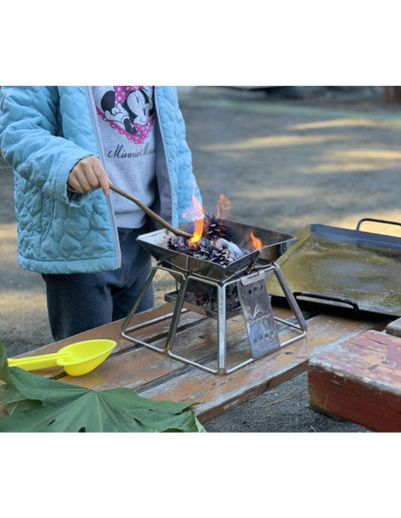 Parrilla de Carbón Camping Moon X-MINI Plegable 1-2 Personas
