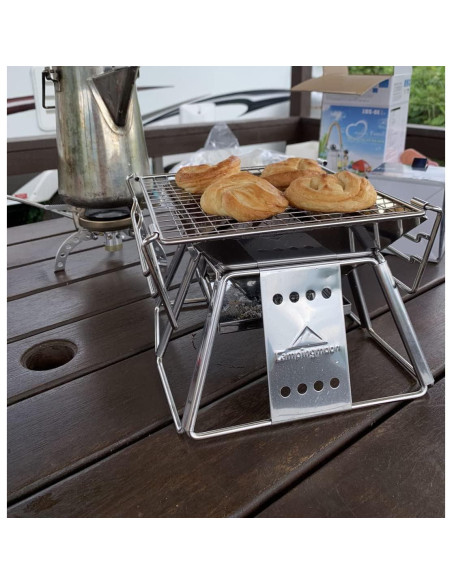 Parrilla de Carbón Camping Moon X-MINI Plegable 1-2 Personas