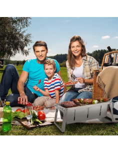 Parrilla de Carbón Plegable Fire Sense Acero Inoxidable 3,40 kg 2