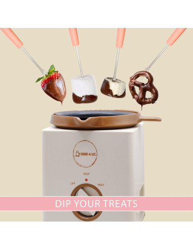 Olla Fondue de Chocolate 0.72 kg con 4 Tenedores