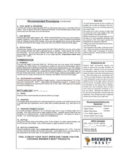 Kit de Cerveza Oktoberfest Brewer's Best 2.99 kg Intermedio