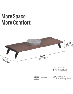 Soporte Elevador para Monitor Loukin 56.9x21 cm Antideslizante 2