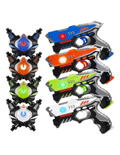 Conjunto de Laser Tag HISTOYE 4 Pistolas y Chalecos 1.68kg