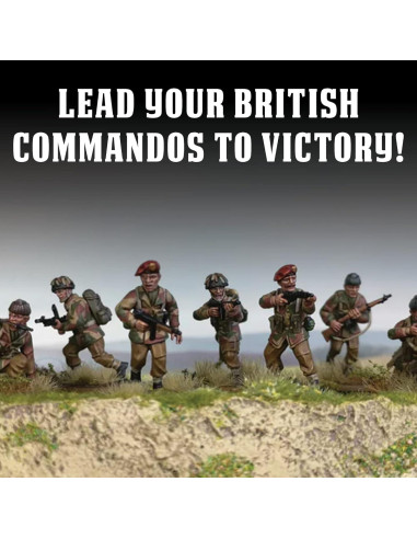 Wargames Atlantic SAS Commandos Británicos 30 Figuras 28mm