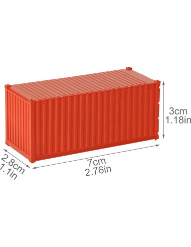 8 Contenedores de Carga HO 1:87 EVEMODEL Accesorios