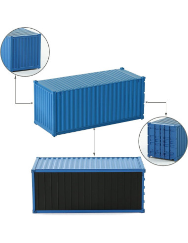 8 Contenedores de Carga HO 1:87 EVEMODEL Accesorios