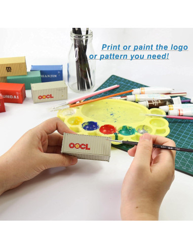 8 Contenedores de Carga HO 1:87 EVEMODEL Accesorios