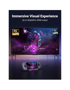 Dock UGREEN para Steam Deck 6 en 1 HDMI 4K Ethernet 100W 2