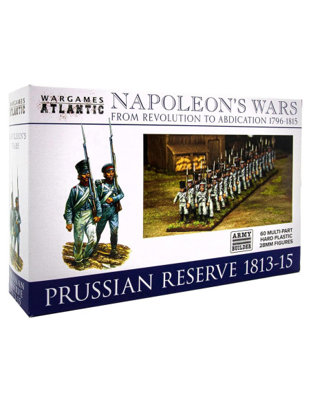 Wargames Atlantic - Reserva Prusiana 1813-1815 - 60 Figuras 28mm