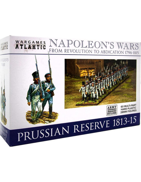 Wargames Atlantic - Reserva Prusiana 1813-1815 - 60 Figuras 28mm