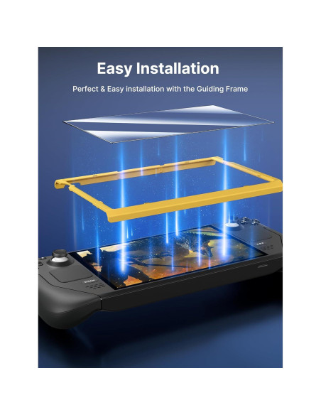 Protector de Pantalla JSAUX para Steam Deck 7" Vidrio Templado