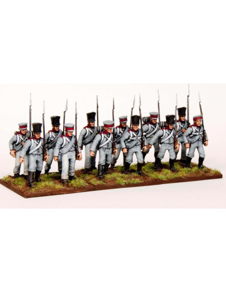 Wargames Atlantic - Reserva Prusiana 1813-1815 - 60 Figuras 28mm