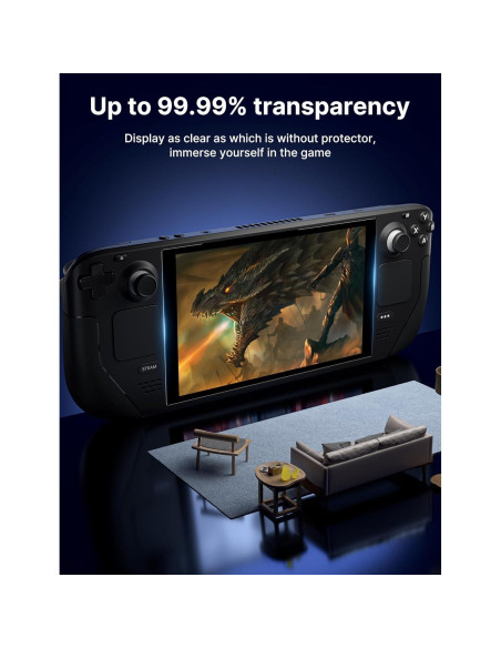 Protector de Pantalla JSAUX para Steam Deck 7" Vidrio Templado