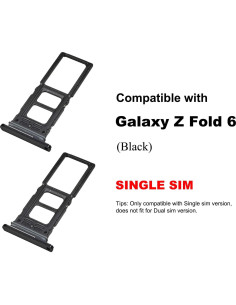 Bandeja de Tarjeta SIM Individual para Galaxy Z Fold 6 - 2 PCS 2