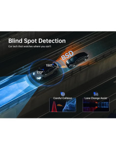 Cámara de Espejo Retrovisor Pelsee P10 2.5K 10" con ADAS 2