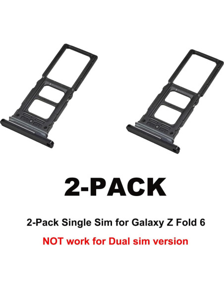 Bandeja de Tarjeta SIM Individual para Galaxy Z Fold 6 - 2 PCS