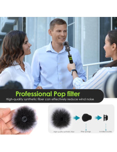 Filtro de viento para micrófono lavalier DJI MIC - 2 Piezas 2