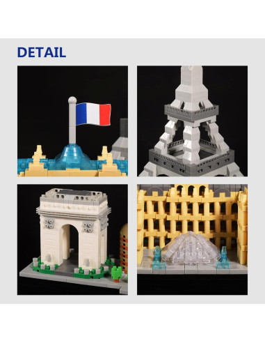 Mini Ladrillos Kadablk Skyline de París 3680 PCS