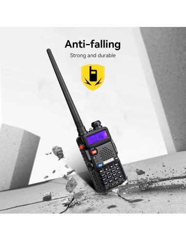 Retevis RT-5R Walkie Talkie Doble Banda 128CH Recargable