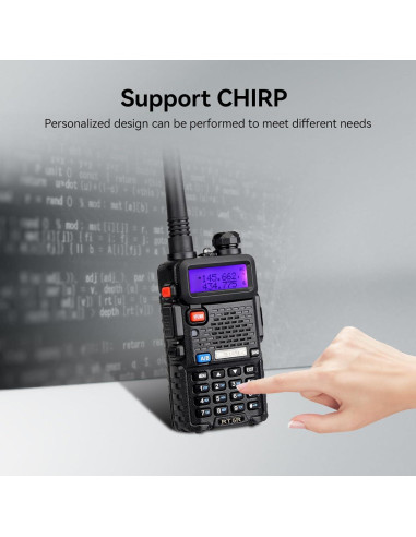 Retevis RT-5R Walkie Talkie Doble Banda 128CH Recargable