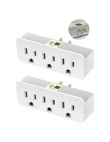 Adaptador a Tierra TENINYU 3 Patas a 2 Patas - Paquete de 2