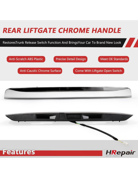 Moldura Cromo HRepair para Nissan Pathfinder 2013-2019