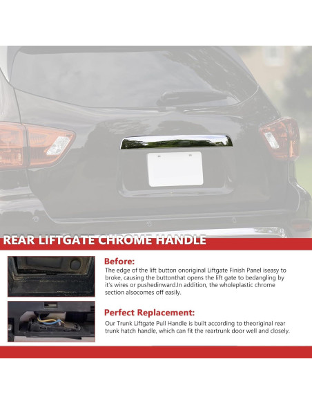 Moldura Cromo HRepair para Nissan Pathfinder 2013-2019