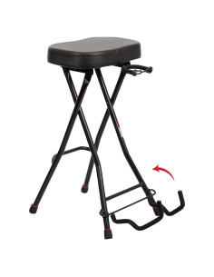 Taburete Plegable Gator Frameworks con Soporte para Guitarra