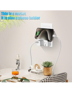 Adaptador a Tierra TENINYU 3 Patas a 2 Patas - Paquete de 2 2