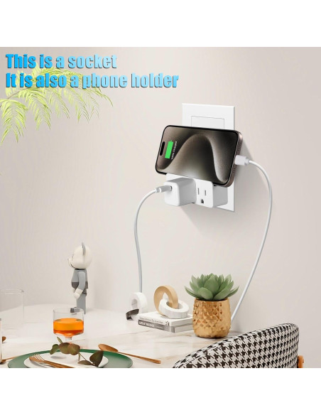 Adaptador a Tierra TENINYU 3 Patas a 2 Patas - Paquete de 2