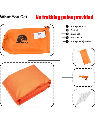 Tienda de Camping Ultraligera Underwood Aggregator 1 Persona
