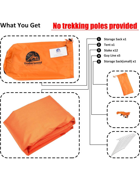 Tienda de Camping Ultraligera Underwood Aggregator 1 Persona Tienda de Camping Ultraligera Underwood Aggregator 1 Persona
