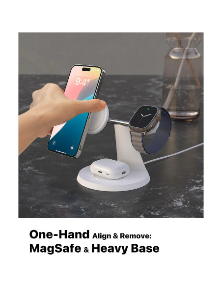 Cargador Inalámbrico 3 en 1 Zechin BALANCE para Apple Cargador Inalámbrico 3 en 1 Zechin BALANCE para Apple