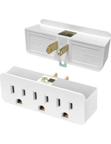 Adaptador a Tierra TENINYU 3 Patas a 2 Patas - Paquete de 2