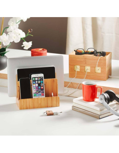 Estación de Carga Multi-Dispositivo G.U.S. Dock Bambú Ecológico