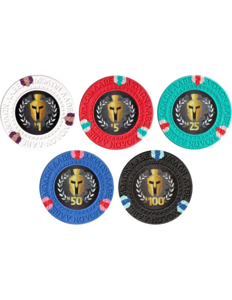 Juego de Fichas de Póker Spartan 500 piezas 13.5g - Diseño Exclusivo