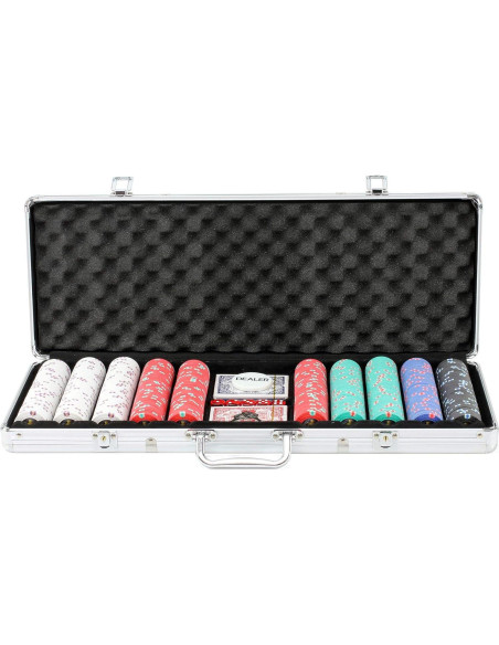 Juego de Fichas de Póker Spartan 500 piezas 13.5g - Diseño Exclusivo