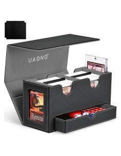 Caja de Almacenamiento de Cartas UAONO Doble con Expositores
