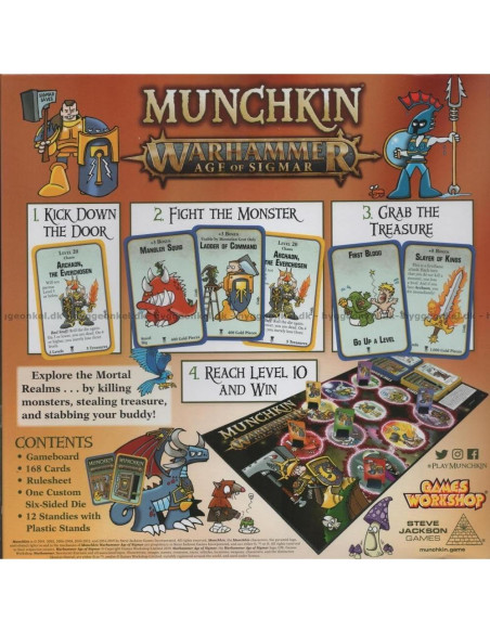 Munchkin Warhammer: Age of Sigmar - Juego de Mesa 3-6 Jugadores Munchkin Warhammer: Age of Sigmar - Juego de Mesa 3-6 Jugadores