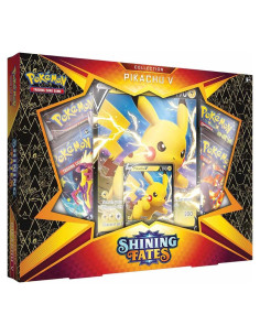 Colección Pokémon TCG Fates Brillantes Pikachu V - 4 Paquetes