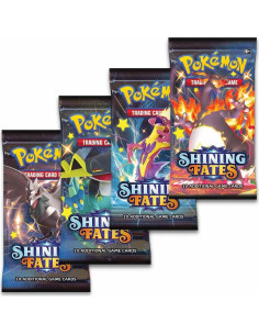 Colección Pokémon TCG Fates Brillantes Pikachu V - 4 Paquetes 2