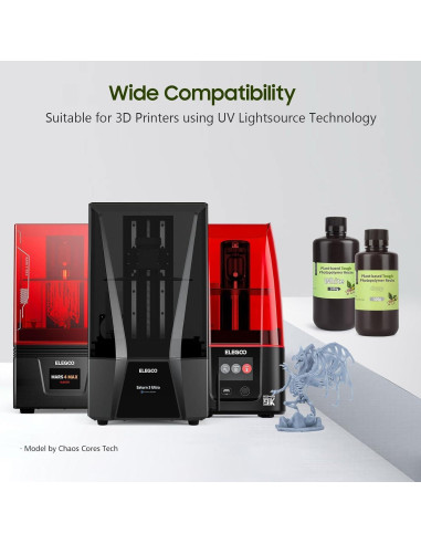 Resina 3D ELEGOO ABS-Like 2000g Blanca UV 405nm